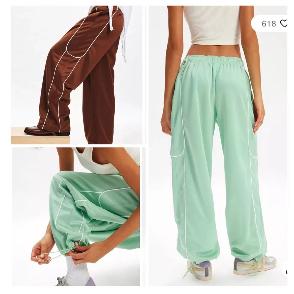 Urban Outfitters Brown and Mint Track Pants